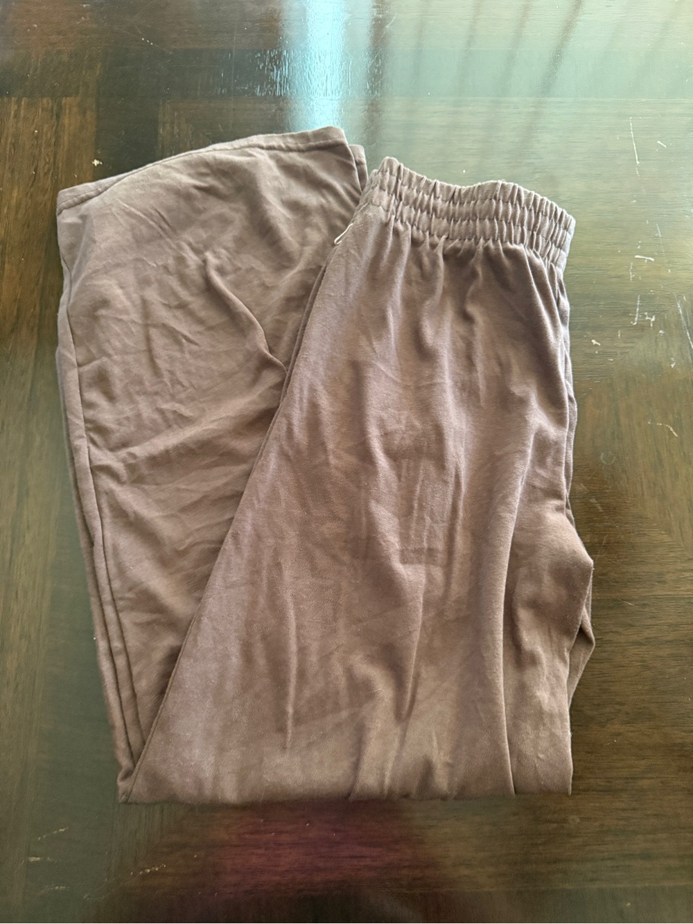 Always You Brown Elastic Waist Pull-On Pants